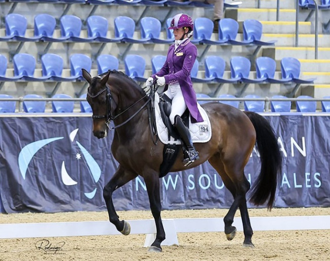 Ellyn Parker and My Rosalee win the "Big Tour" division at the 2024 Australian Grand Prix Championships :: Photo © Rodneys Photography