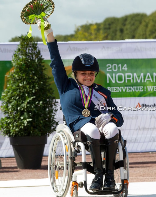 Demi Vermeulen at the 2014 World Equestrian Games :: Photo © Dirk Caremans