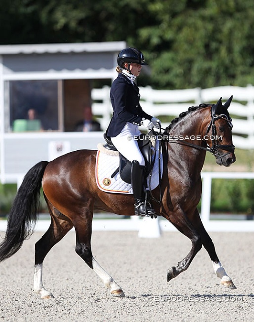 Britt van de Weyer and N-Constantino van de Bolkerhoeve at the 2020 European Pony Championships :: Photos © Astrid Appels