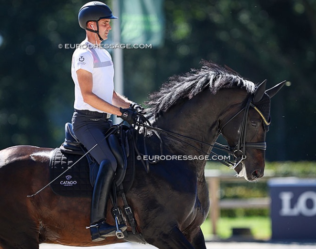 Andreas Helgstrand and Jovian at the 2023 European Championships :: Photo © Astrid Appels