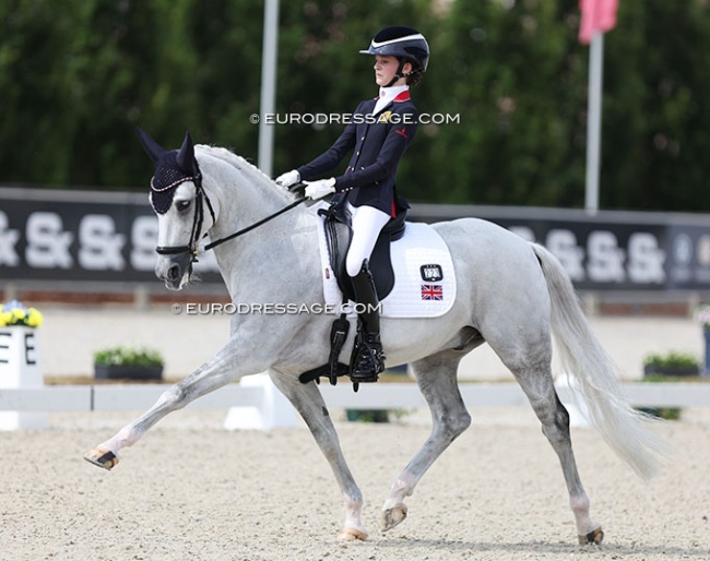 Abigail Gray and George Clooney BS at the 2024 European Pony Championships in Opglabbeek :: Photo © Astrid Appels