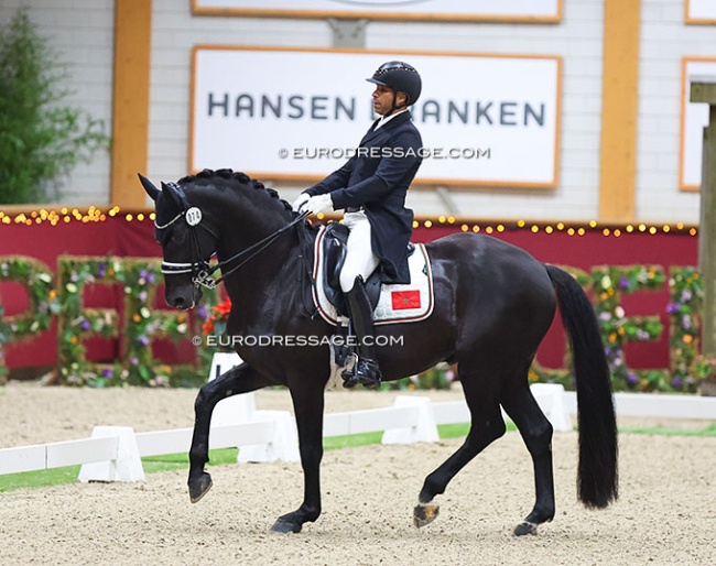 Rahmouni and All at Once in their last CDI together in Kronenberg December 2024 :: Photo © Astrid Appels