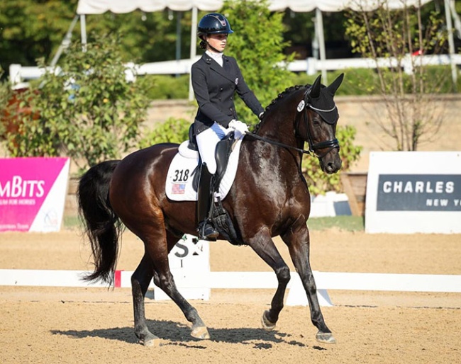 Autumn Vavrick, gold medalist in the 2024 USEF Dressage Seat Medal Final 14-18 :: Photo © US Equestrian