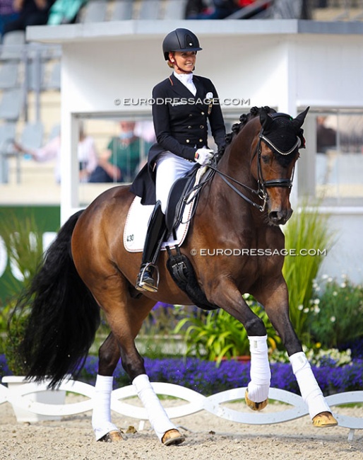 Jessica von Bredow-Werndl and Ferdinand BB at the 2021 CDIO Aachen :: Photo © Astrid Appels