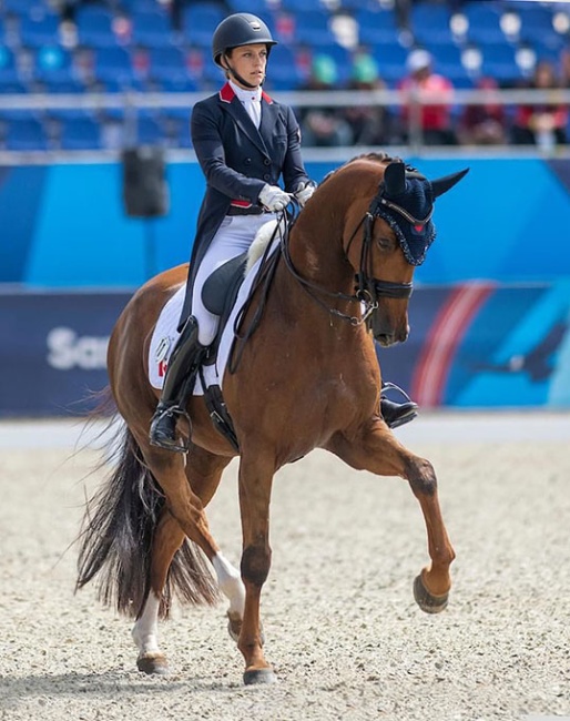 Mathilde Blais Tetreault and Fedor at the 2023 Pan American Games