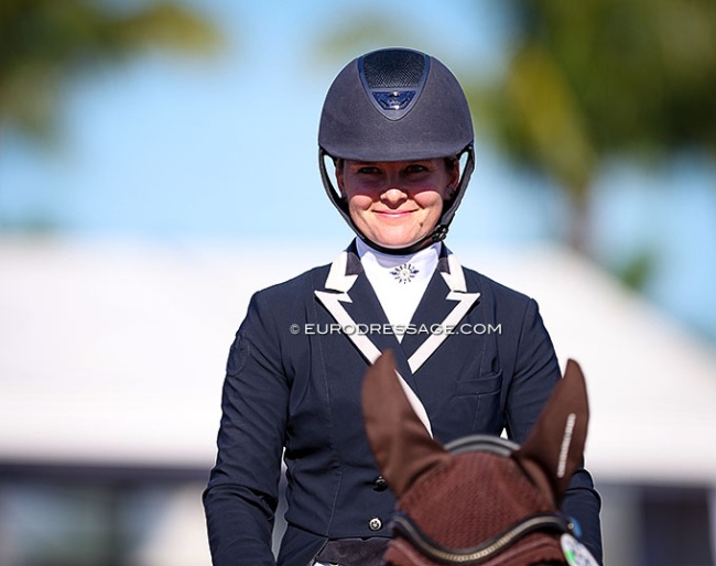 Emily Miles at the 2023 Palm Beach Dressage Derby in Wellington :: Photo © Astrid Appels