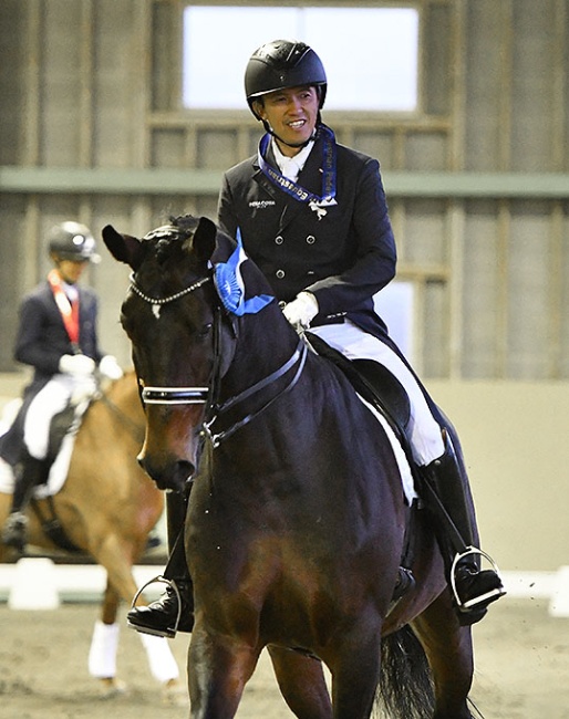 Shingo Hayashi and Fernando win the 204 Japanese Grand Prix Championships :: Photo © Japan Equestrian Federation