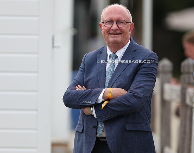 Danish judge Kurt Christensen at the 2024 World Young Horse Championships :: Photo © Astrid Appels