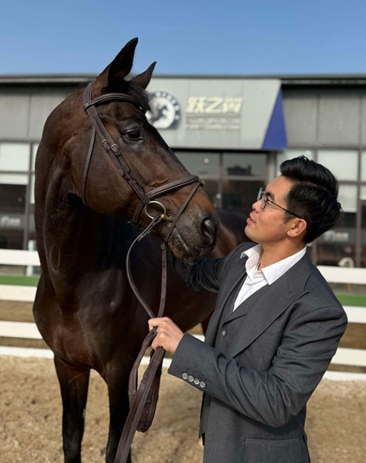 Alvin Tan and the 12-year old KWPN gelding Indigo (by Jazz x Lauries Crusador xx) at International Equestrian Club "The Rider" in Shangai