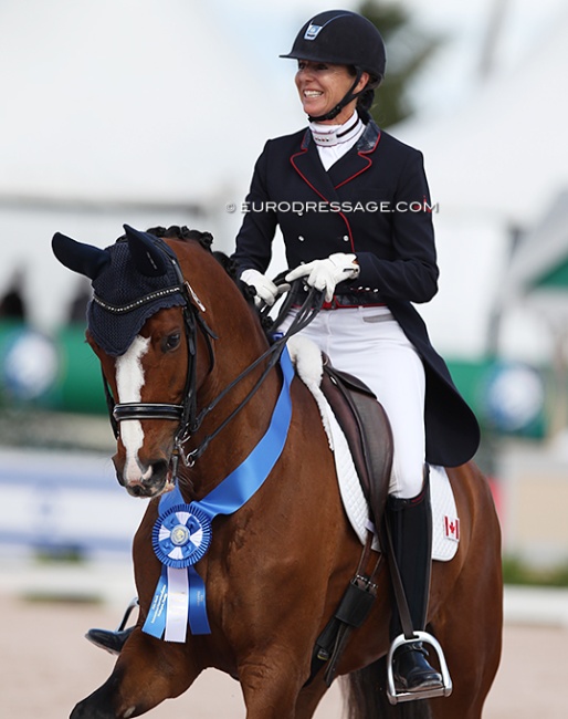 Shannon Dueck and Angelika MW at the 2022 Palm Beach Dressage Derby :: Photo © Astrid Appels