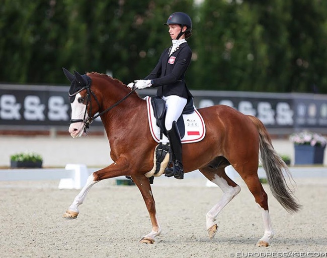 Pola Guerquin-Koryzma and Milky Way PP at the 2024 European Pony Championships :: Photo © Astrid Appels