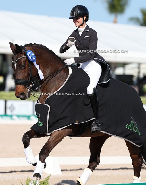Hannah Bressler Jaques and Jim win the Lovsta Future Challenge qualifier at the 2025 CDI-W Wellington :: Photos © Astrid Appels