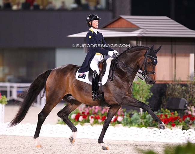 Kelly Layne on Samhitas at the 2021 Olympic Games :: Photo © Astrid Appels