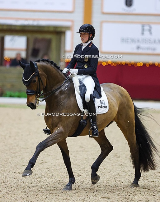 Anna Schölermann and Springborgs Guardian at the 2024 CDI Kronenberg Indoor :: Photo © Astrid Appels