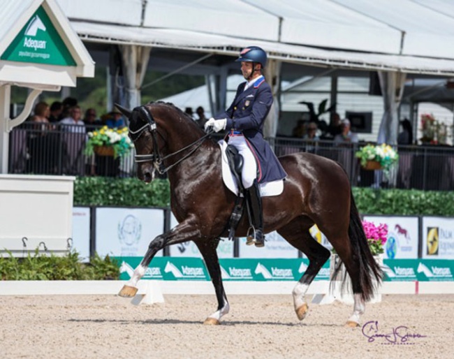 Marcus Orlob and Jane at the 2025 CDI Wellington :: Photo © Sue Stickle