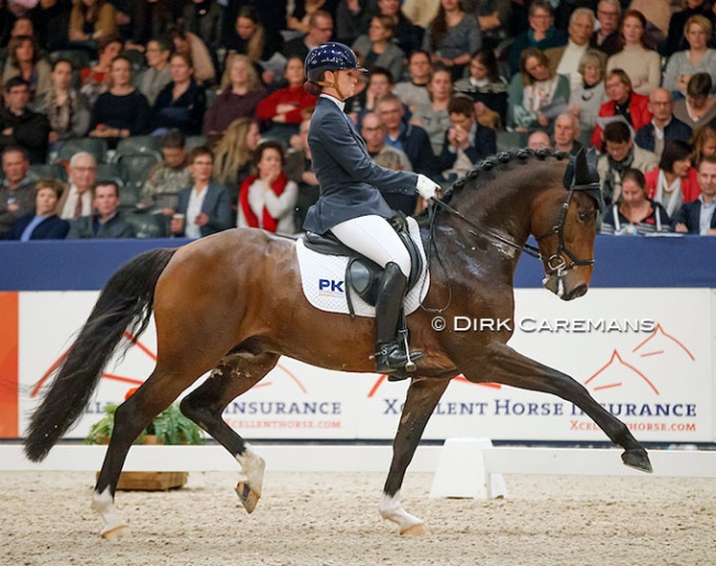 Kirsten Beckers and Habanna at the 2018 KWPN Stallion Licensing show :: Photo © Dirk Caremans