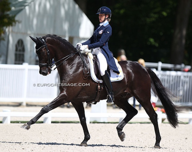 Antonia Ramel and Brother de Jeu at the 2021 CDIO Compiegne :: Photo © Astrid Appels