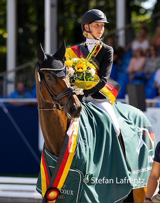 Greta Heemsoth and Felice at the 2024 Bundeschampionate :: Photo © Stefan Lafrentz