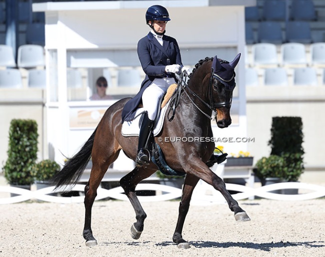 Eline Borrey de Coninck and Dollars at the 2025 CDI Aachen Festival 4 Dressage :: Photo © Astrid Appels