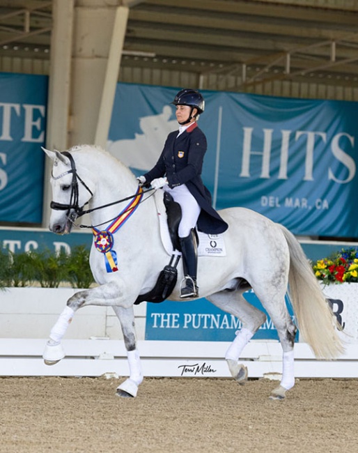Kristina Harrison-Antell and Finley at the 2025 CDI Del Mar on 20 April 2025 :: Photo © Terri Miller