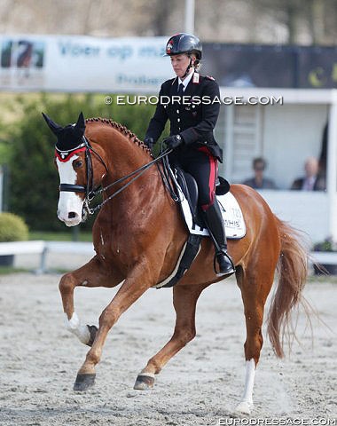 Valentina Truppa and Sauvignon at the 2019 CDI Nieuw en St. Joosland :: Photo © Astrid Appels