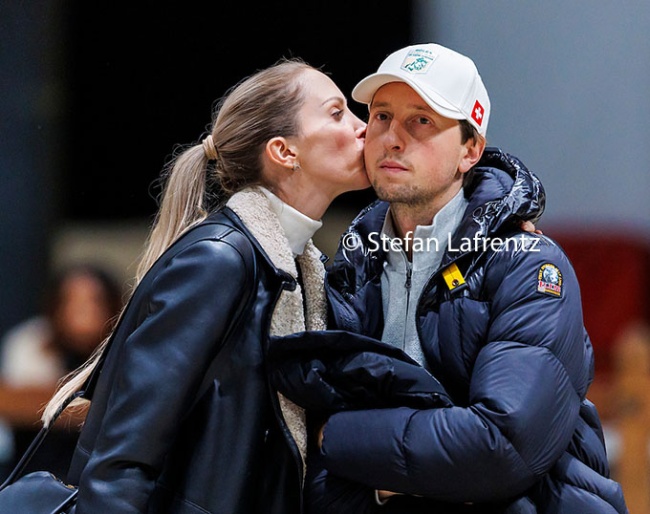 Simone Pearce and Martin Fuchs at the 2024 CSI Geneva :: Photo © Stefan Lafrentz