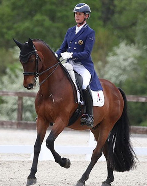 Carl Hester and Fame at the 2025 CDI Addington :: Photo © Spidge