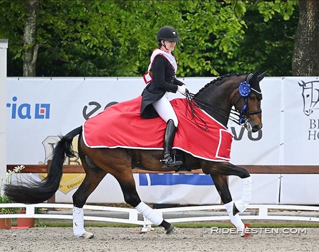 Cathrine Laudrup-Dufour wins her eighth GP title at the 2025 Danish Dressage Championships :: Photo © Ridehesten