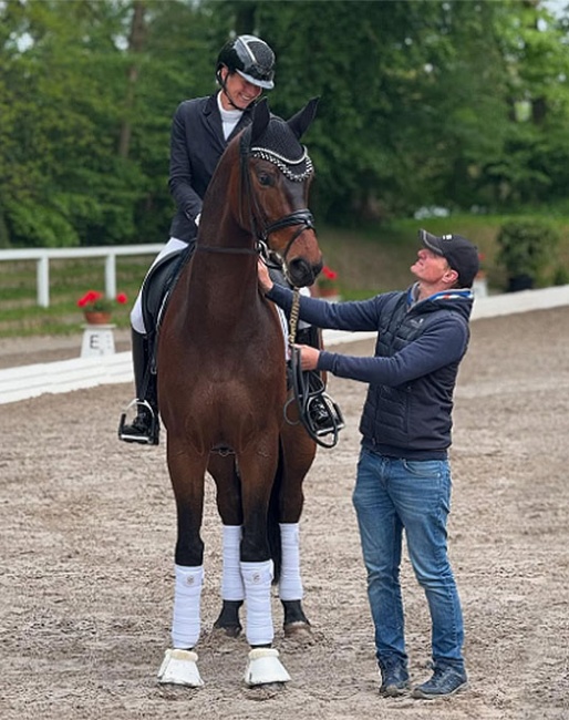 Tessa Frank on Furst Fernando at the 2025 CDN Schenefeld