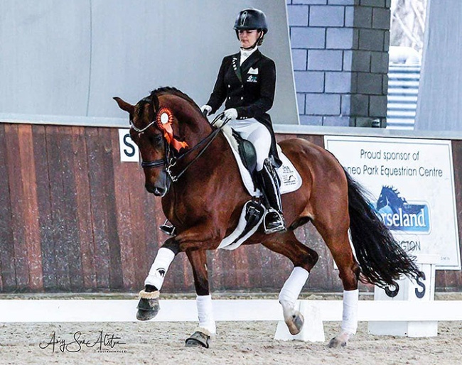Shannan Goodwin and Aristede at the 2018 CDI Boneo :: Photo © Amy-Sue Alston