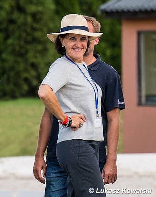 Natallia Rubashko judging in Poland in 2018:: Photo © Lukasz Kowalski