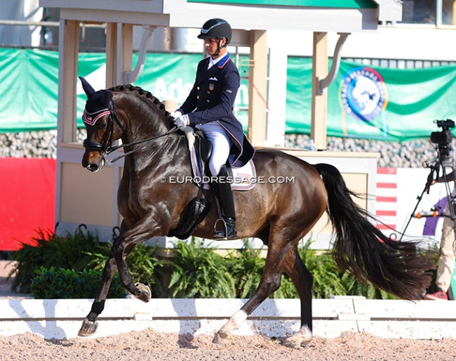 Christian Simonson and Son of a Lady at the 2023 CDI Wellington :: Photo © Astrid Appels