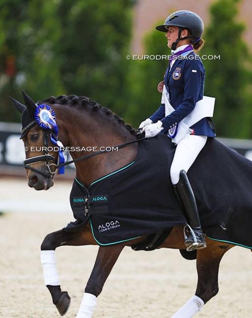 Ronja Kardos and Nice One at the 2024 European Pony Championships :: Photo © Astrid Appels