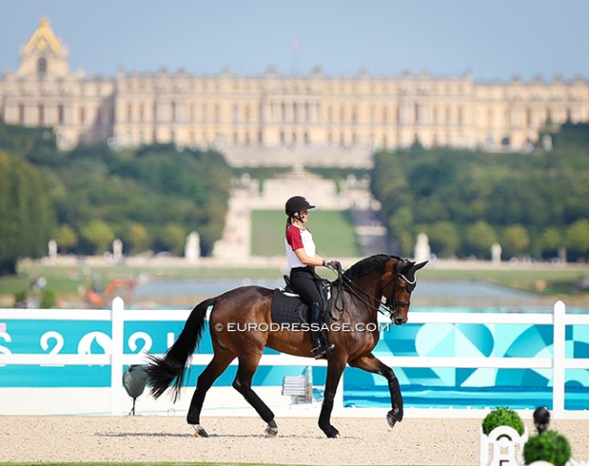 Dufour and Mount St. John Freestyle schooling at the Olympics in Paris :: Photo © Astrid Appels