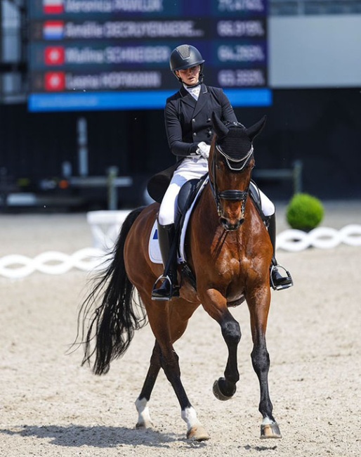 Ema Emina Nefic and Famous Zephyr at the 2025 Aachen Dressage Days :: Photo © Digishots