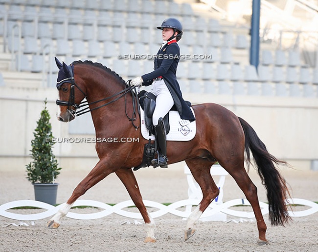 Ruby Hughes and Fire Kracka at the 2025 CDI Aachen Festival 4 Dressage :: Photo © Astrid Appels