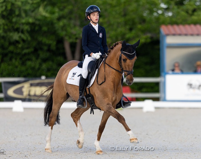 Pony new comer Alfonso Roig Bonilla on Strandgaards Doleys at the 2025 CDN Camarma de Esteruelas :: Photo © Lily Forado