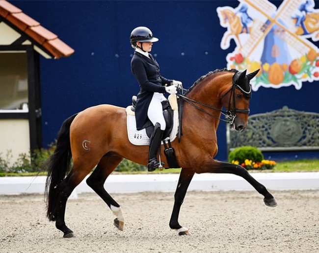 Maxi-Kira von Platen and Mantovani's Nuelo das Lezirias at the 2025 Covalliero Dressage Days in Hagen :: Photo © Ruchel