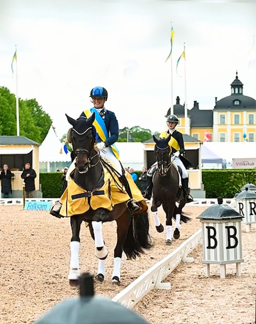 Lap of honour at the 2025 Swedish Dressage Championships