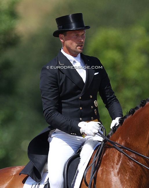 Hendrik Lochthowe at the 2018 CDI Leudelange (before helmets became mandatory) :: Photo © Astrid Appels