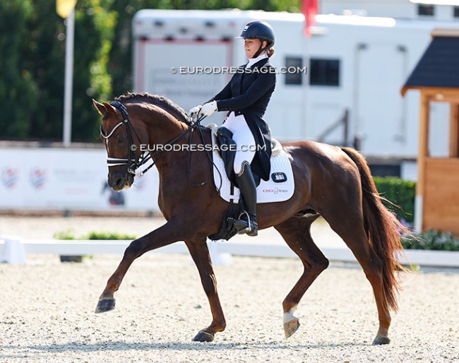 Barbora Krejcirova and Serano at the 2024 European Junior Riders Championships :: Photo © Astrid Appels
