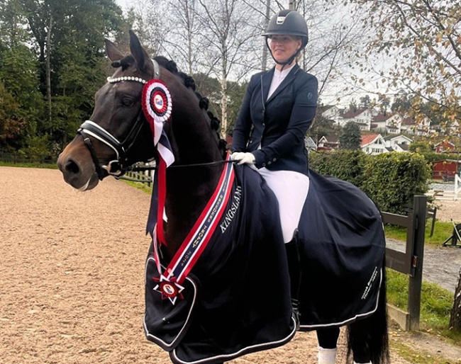Ida Hofman-Bang and B'Fair at the 2024 Breeders Trophy in Norway