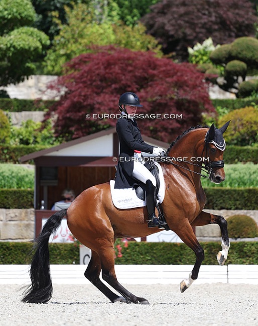 Ida Kristine Bjørn and Hussmann's Jackson at the 2025 European Under 25 Championships :: Photo © Astrid Appels