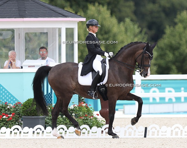 Victoria Max-Theurer and Abegglen at the 2024 Olympic Games :: Photo © Astrid Appels