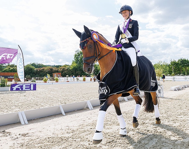 Maya Wächter and PAV Nasdaq win individual test gold at the 2025 European Pony Championships :: Photos © Libby Law
