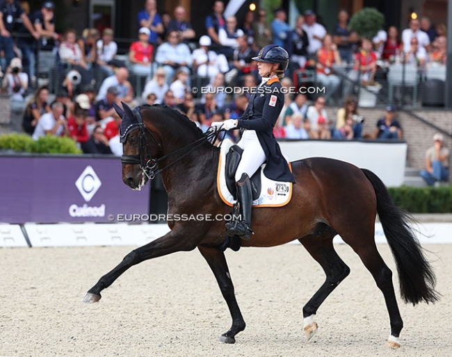 Dinja van Liere and Hermes at the 2025 European Dressage Championships :: Photo © Astrid Appels