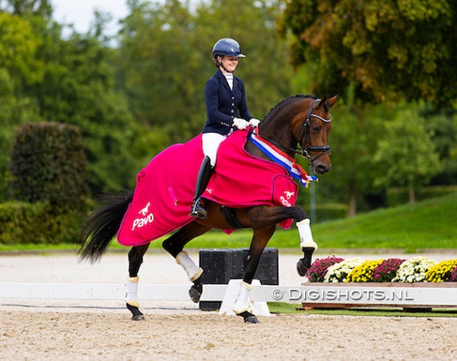 Phoebe Peters and McMary win the 4-year old division at the 2025 Pavo Cup Finals :: Photos © digishots