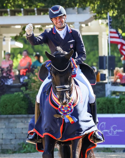 Christian Simonson and Indian Rock win the 2025 U.S. Grand Prix Championships :: Photo © US Equestrian