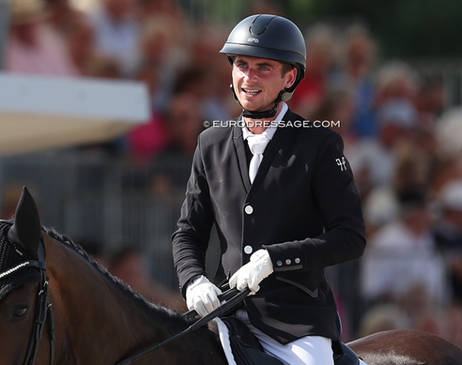 Corentin Pottier at last weekend's World Young Horse Championships in Verden :: Photo © Astrid Appels