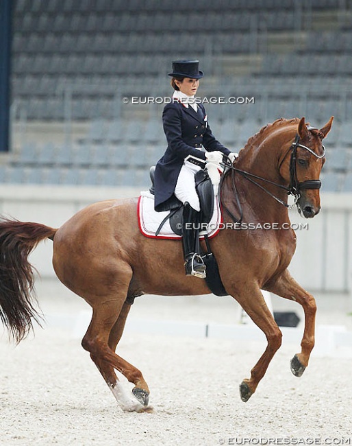Yuko Kitai and Chupa Chup AS at the 2018 CDI Aachen Dressage Days :: Photo © Astrid Appels